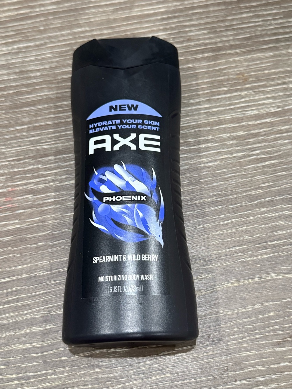 NWT AXE Phoenix Moisturizing Body Wash spearmint & wild berry  16 fl oz